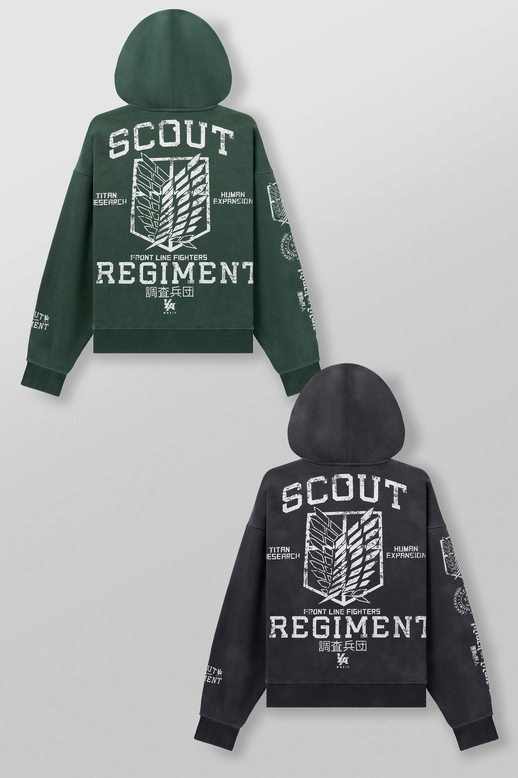 5138 - AOT?  x YLA Zip-Up Hoodies